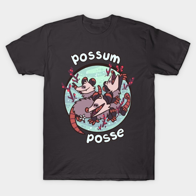 Possum Posse T-Shirt by hebitonetsu